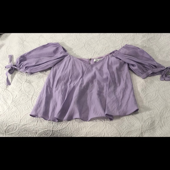 DO+BE Off the Shoulder blouse in Lavender - Picture 2 of 7